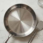 Premium Uncoated Stainless Steel Frying Pan