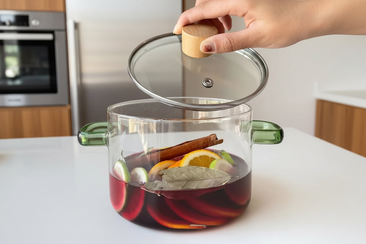 Glass Soup Pot with Double Handles