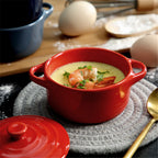 Mini Ceramic Oven-Safe Bowl with Handles