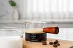 Glass Measuring Cup with Wood Handle