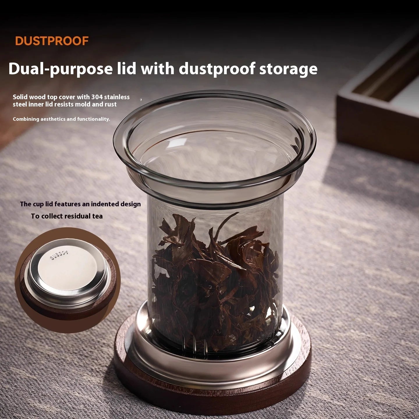 Glass Teapot with Tea Separation
