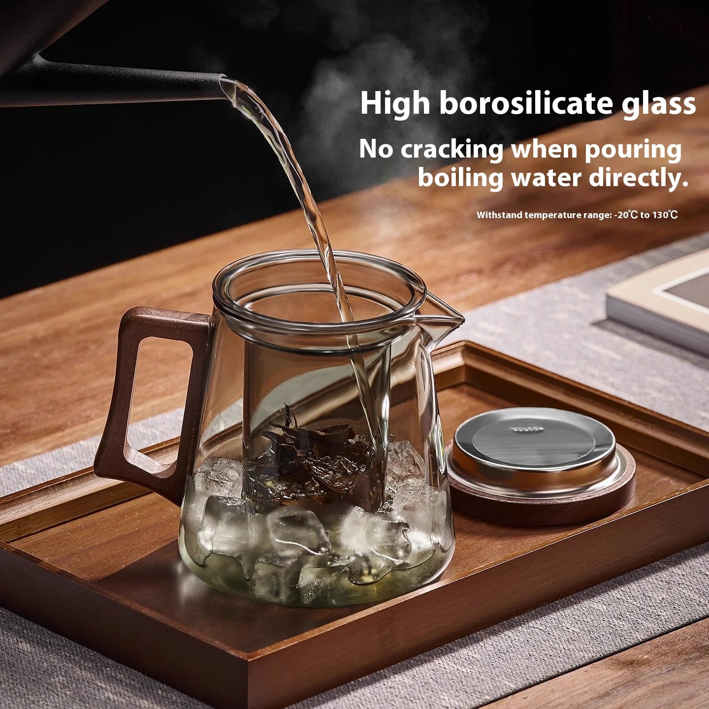 Glass Teapot with Tea Separation