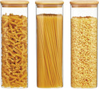 Square Glass Storage Jars 1450ml - Wide Mouth