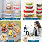 Glass Food Storage Containers with Lids