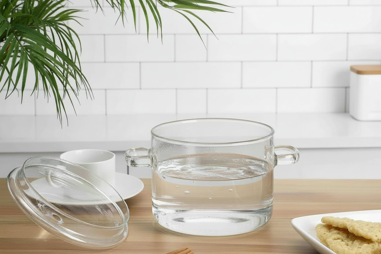Glass Stew Pot with Lid
