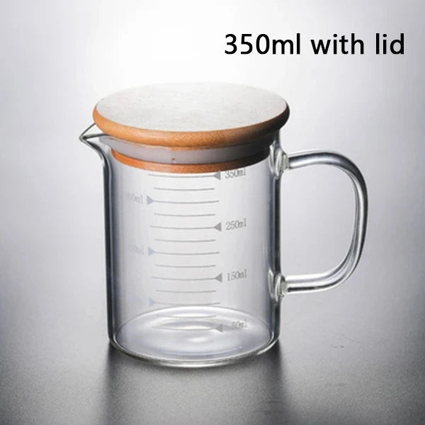 Glass Measuring Cups with Lid - Multiple Sizes
