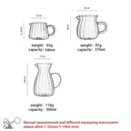 Glass Tea Pitcher with Handle