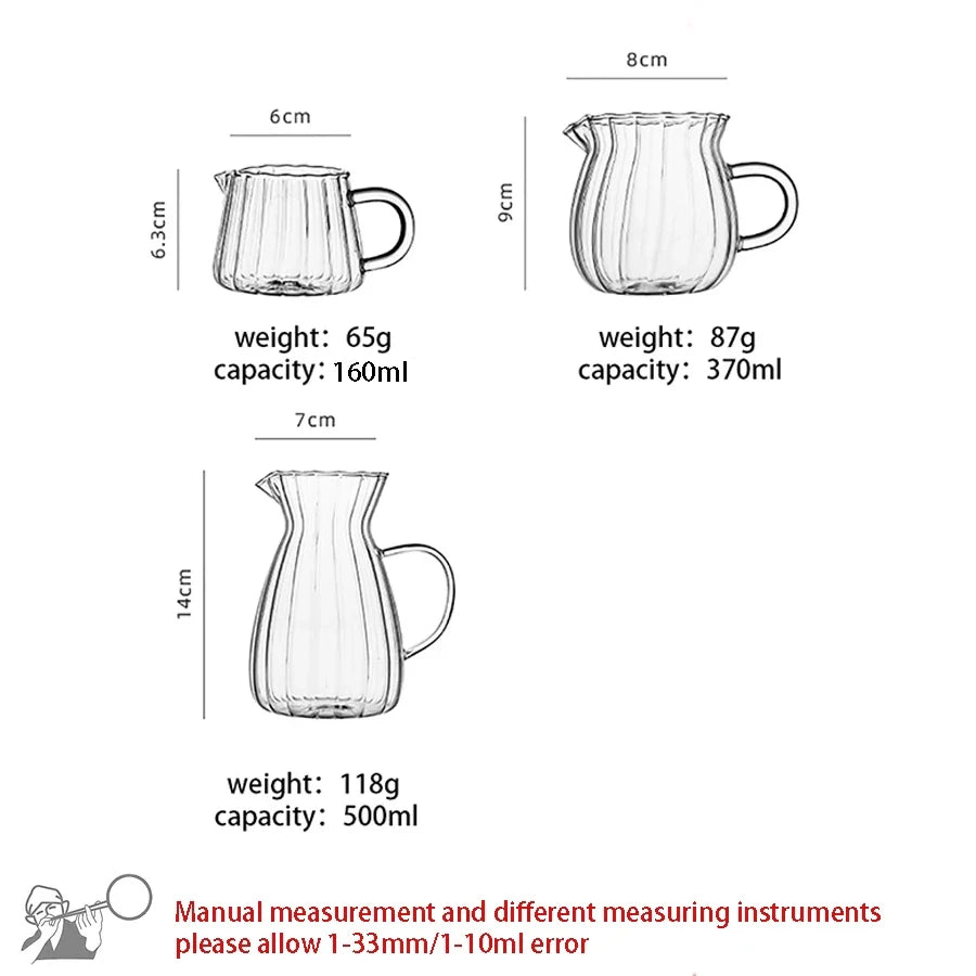 Glass Tea Pitcher with Handle
