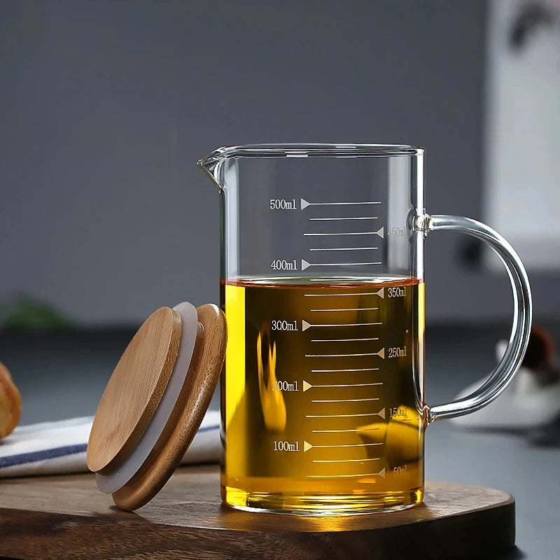 Glass Measuring Cups with Lid - Multiple Sizes