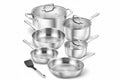 10-Piece Stainless Steel Cookware Set