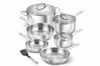 10-Piece Stainless Steel Cookware Set