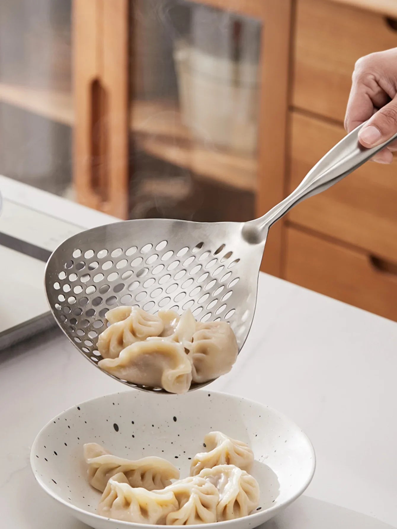 Premium Stainless Steel Skimmer Spoon