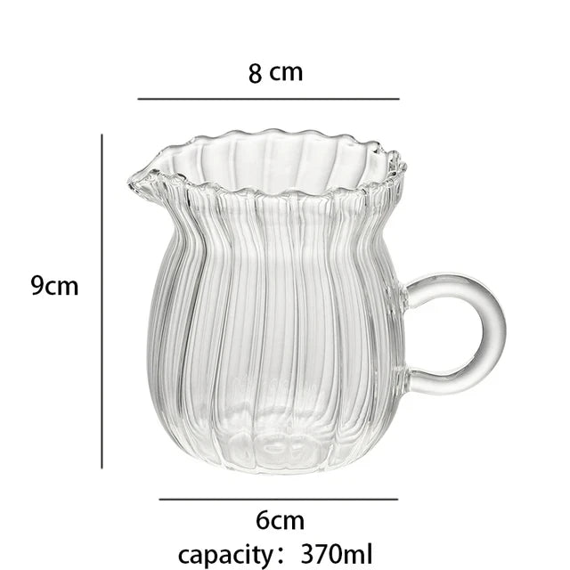 Glass Tea Pitcher with Handle