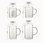 Glass Measuring Cups with Lid - Multiple Sizes