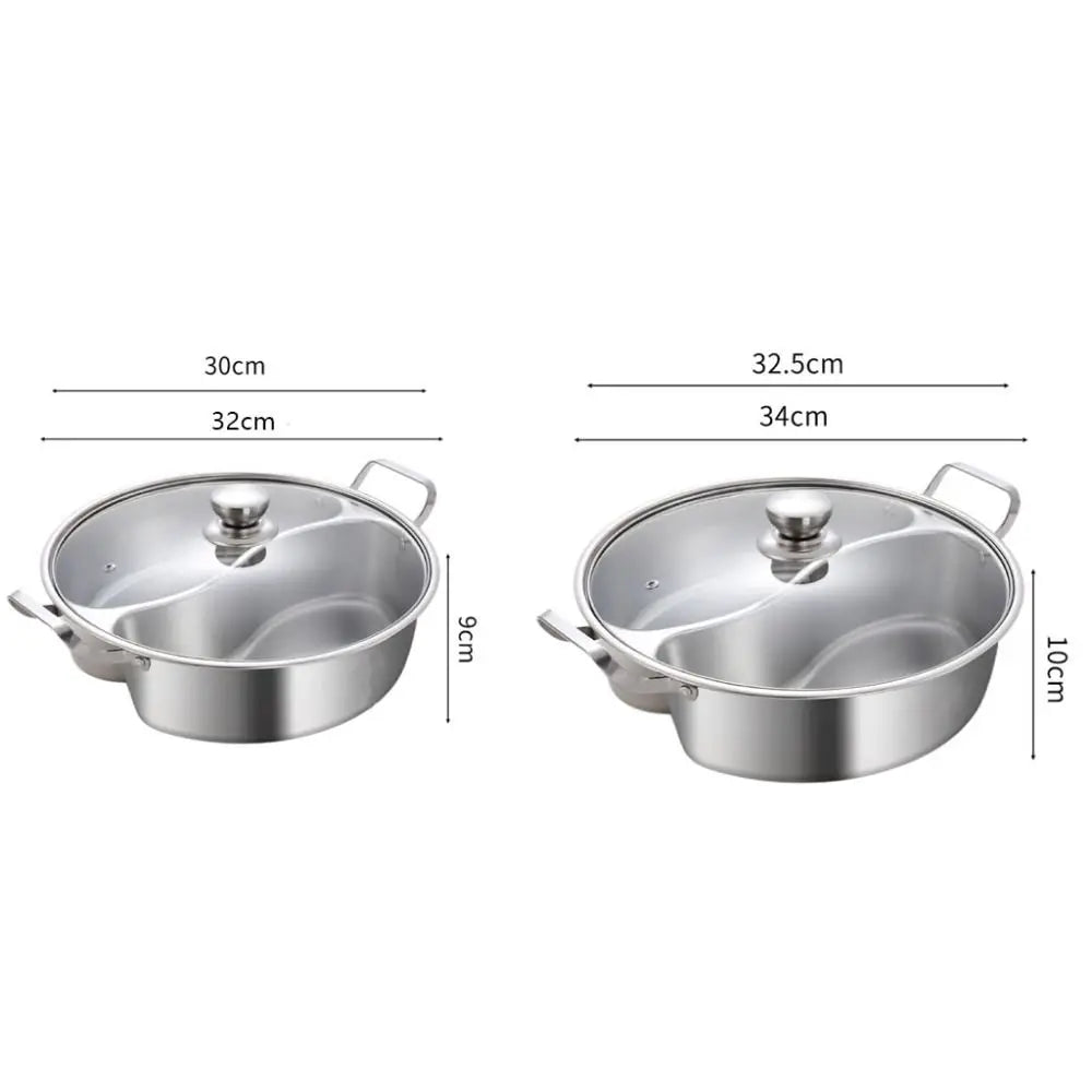 Divided Stainless Steel Hot Pot