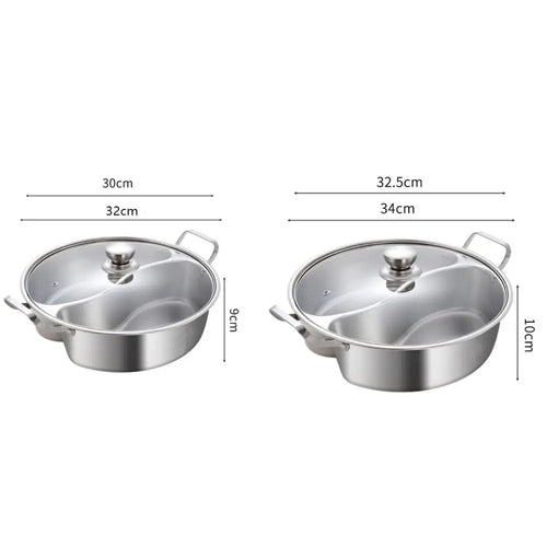 Divided Stainless Steel Hot Pot