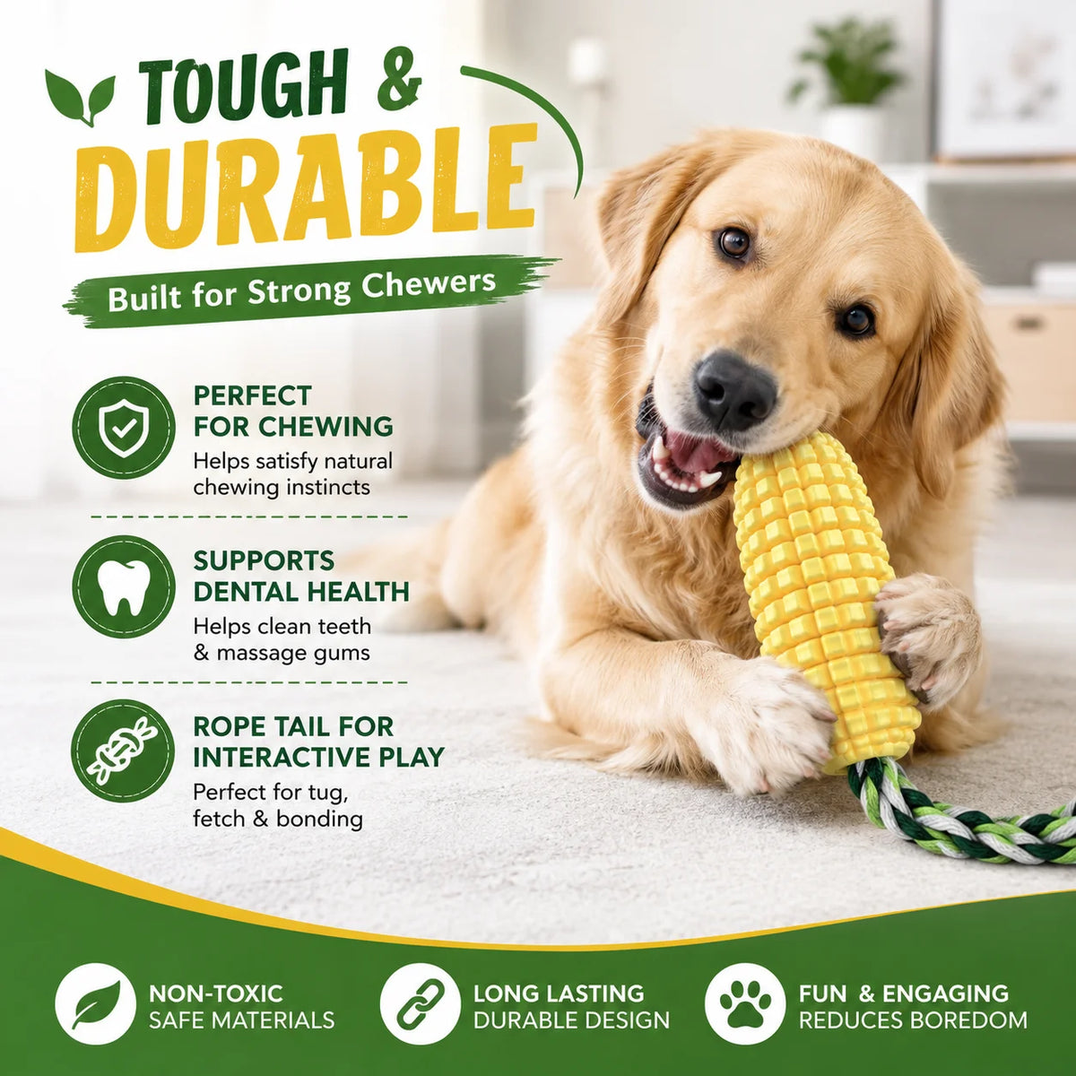 CobCalm Dental Dog Chew Toy
