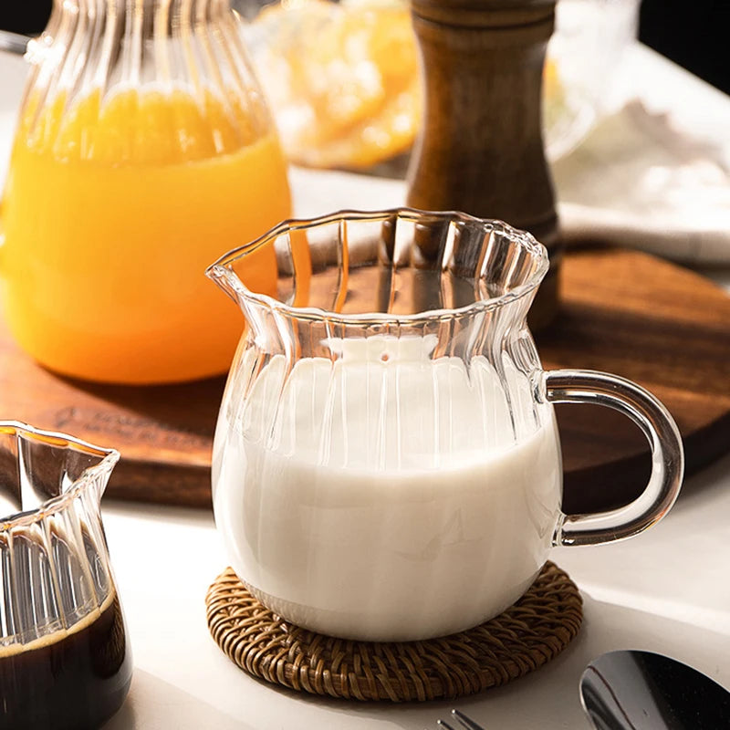 Glass Tea Pitcher with Handle