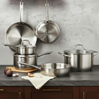 10-Piece Stainless Steel Cookware Set