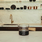 Glass Measuring Cup with Wood Handle